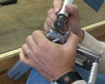 Doing the final blending of the slide/frame/beavertail. This is a ‘more art than science’ part.