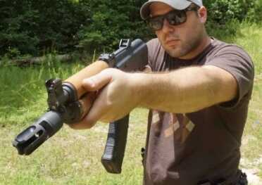 The recoil will shake loose your sight picture, but it works.