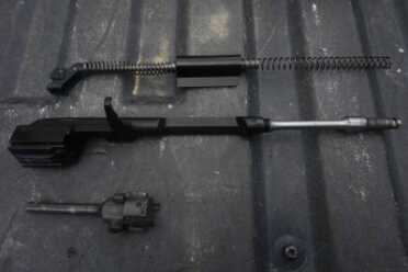 The guts should be familiar to the AK enthusiasts. 