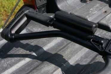 The padded stock and cheek-rest are excellent additions.