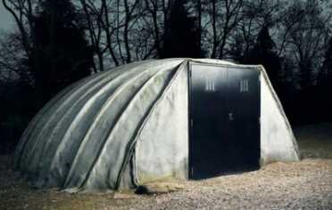 Prepping 101: Inflatable Concrete Buildings & Other Fallout Shelter Missives Concrete Canvas is a nifty invention, and this building really does go up with just an air pump and some water, but north of $25,000, there are better buys for a more sound fallout shelter.