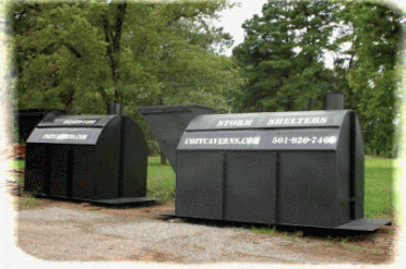Prepping 101: Inflatable Concrete Buildings & Other Fallout Shelter Missives Of all the bury'able hurricane shelters, Cozy Caverns seem to be the best for the money from a radiation perspective. The door is offset so you could build a small concrete above ground hat for it. They also have a shelf on the bottom to prevent the building from floating up.