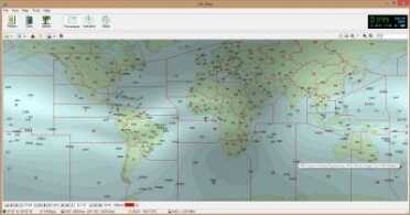 This is a screen shot of DX Atlas. The overlay is the F2 layer of the ionosphere, and it shows where you might be able to reach if you are in a certain spot.  From South Florida, on this map, I could possibly reach into Morocco and the Western provinces of Canada right now. 