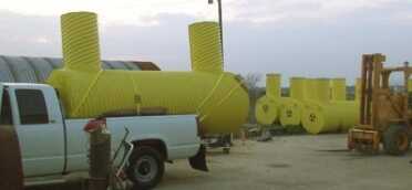 Prepping 101: Inflatable Concrete Buildings & Other Fallout Shelter Missives These shelters are made to bury and stay in for the first couple days after a nuclear explosion, and they are very reasonable, $3200 FOB Texas, but I wouldn't want to try to live in them part time when radiation clouds are periodically passing by over the course of years.