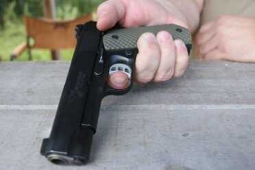1911 Trigger Placement The tip has more sensation.