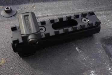 The rail sections are easy to add and remove.