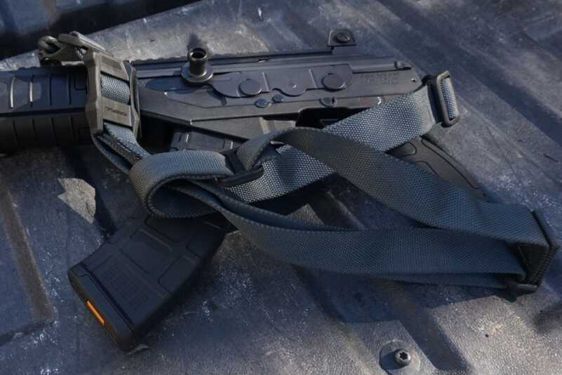 You can run a two-point, or a single-point sling.