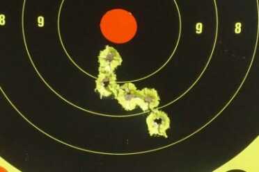 Five fast from low ready. 