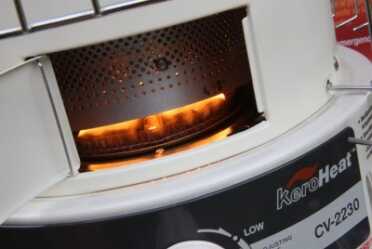 Prepping 101: Off Grid Heating With Diesel and Oil If you heat with home heating oil, there is an efficient to utilize the fuel in your tank for survival. New production kerosene heaters are not terribly expensive, and they can deliver up to 23,000 BTUs of heat.