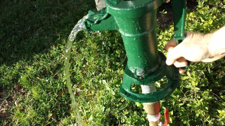 My pitcher pump in action. 