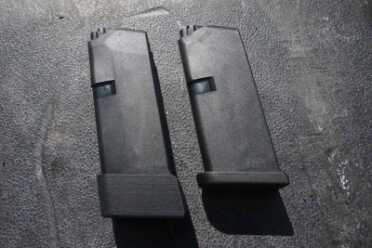 3D Printed Mag Extension for the Glock 43--Sintercore Plus 2 to hit.