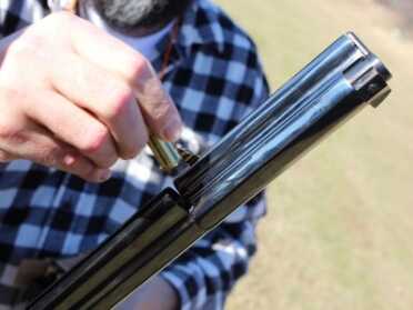 The Henry Original--New Old Gun Review Twisted to the side for loading.