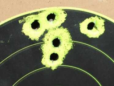 The Henry Original--New Old Gun Review 5 rounds from 50 yards, not bad for iron sights and an antiquated rifle.