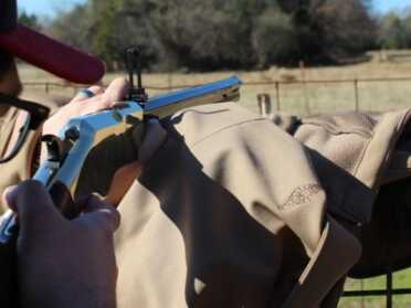 The Henry Original--New Old Gun Review We lobbed in rounds on a steel plate at 200 yards, but had limited success.