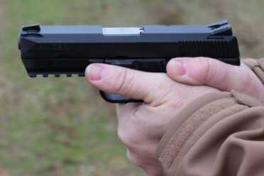 The flat black and flat surfaces cut down on glare.