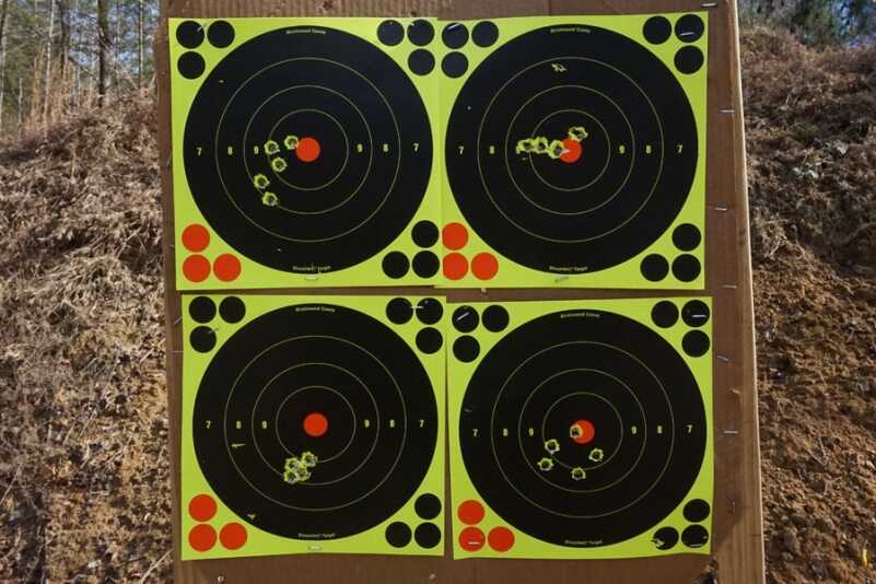 Four representative targets shot with the DD5V1. These are with ZQI's M80 ball. 