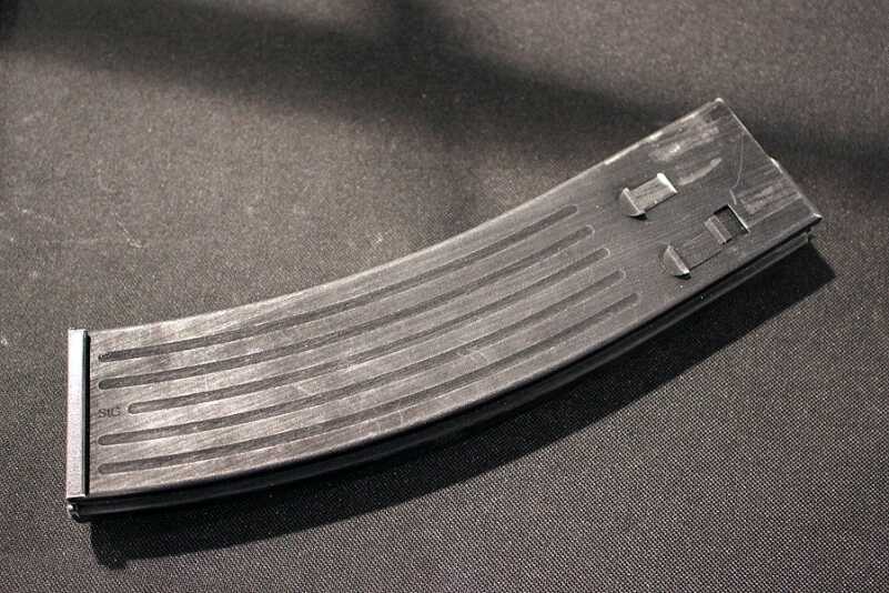 The mags will hold all available calibers. Or that's the plan. This one is 3D printed. 