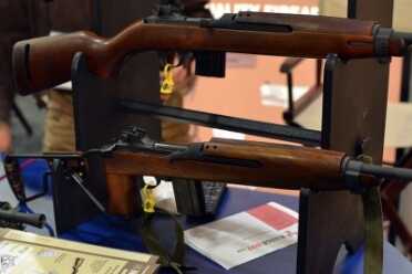 One regular and one paratrooper M1 Carbine from Inland.