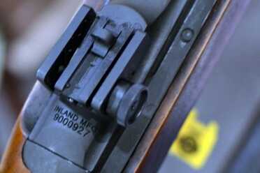 Inland M1 Carbine with the late WWII style sights. 