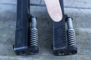 The new cocking serrations with the Walther logo adds a nice addition.