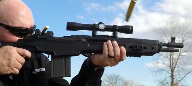 We Shoot Springfield's New M1A SOCOM 16 CQB — SHOT Show 2016 Scout scopes are great for CQB, as they don't bite.