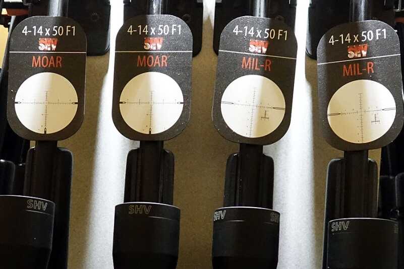 The scopes are available with a variety of patterns to suit your needs.