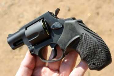 Taurus 85 Convertible Hammer or Hammerless--Same Revolver After a full day of mixed target loads and heavier Hornady carry ammo, I felt no hand fatigue. The rubber grip works well.