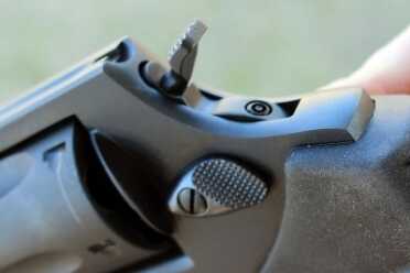 Taurus 85 Convertible Hammer or Hammerless--Same Revolver The hammer in place.