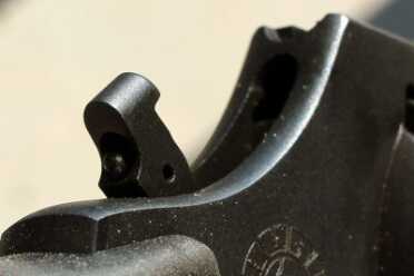 Taurus 85 Convertible Hammer or Hammerless--Same Revolver The hammerless, cocked.