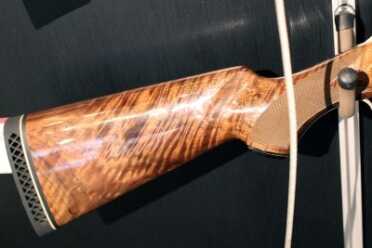 Beautiful walnut stock on the 101 over/under. 