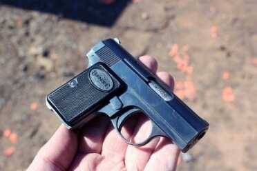 The right side of the gun.