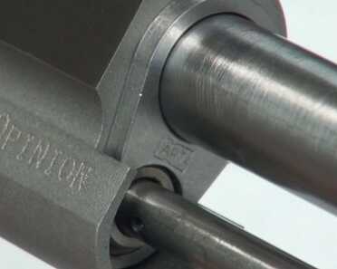 Accuracy is ensured, in part by the precision fit of the parts.