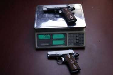 With additional material in the barrel, slide, and frame, you expect a modest increase in wieght, but the Champion is still light enough to carry with no problems. 