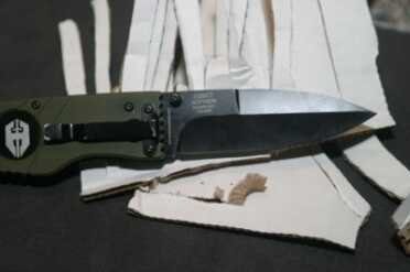 Best Tactical Budget Blade? Hoffner Folding Knife -- Review The cardboard started to bind and get pushed rather than cut towards the end of the test.