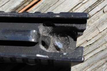 Watch out for areas that collect dirt, lint, and pocket garbage. This one is in need of a serious cleaning. 