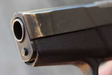 Polished steel from good honest carry. This is the side of the gun that's most exposed to the inside of my pocket.