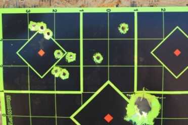 Bring Back The M6 Scout Rifle An attempt to group shots. As you might guess, practice improves performance. Ignore that 12 gauge slog hole--the M6 didn't do that.