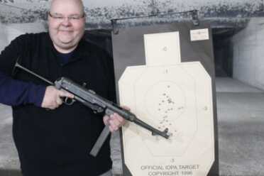 Full auto magazine dump.