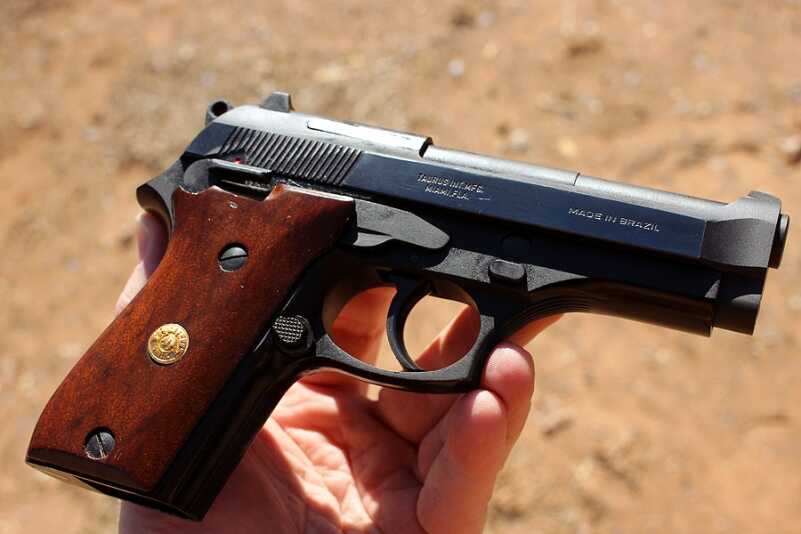 The flip side. Unlike some of the current polymer .380s, the PT58 is a good looking gun.