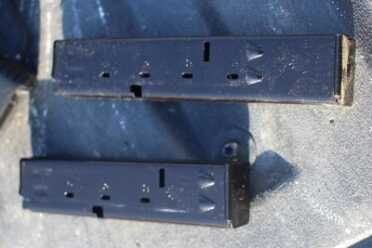 The Pro comes with one 20 and one 25 round stick mag.