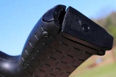 The CMR-30: Kel-Tec's Compact Powerhouse--New Gun Review The CMR-30's mag release.