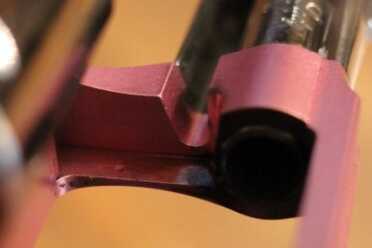 Notice how the one-piece frame is milled. 