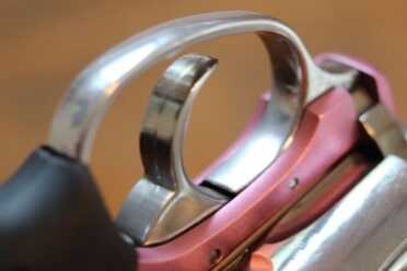 The trigger is wide, and feels good on the finger.