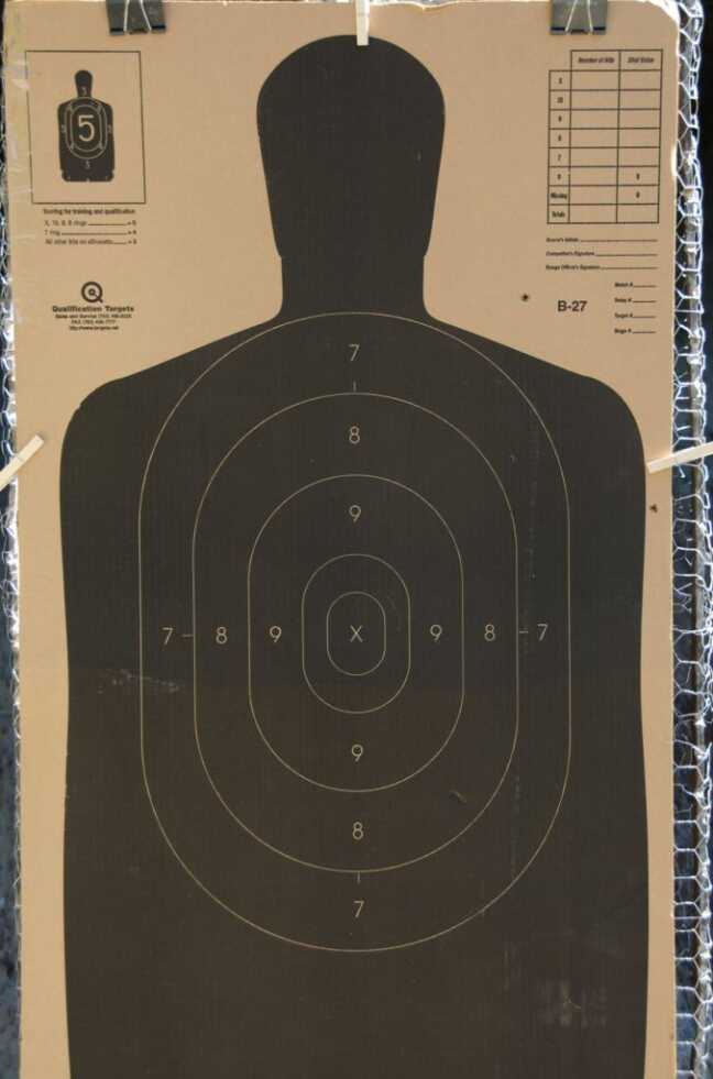 This was the largest target. I had only three of the five rounds found it. 