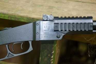 Three plastic accessory rail’s come standard on the gun 