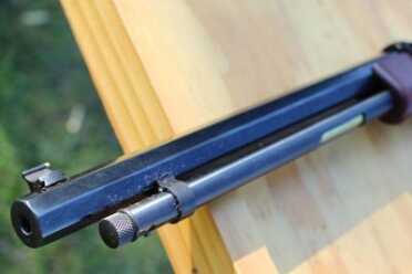 Henry's .22 Magnum Small Game Exterminators It pairs nicely with the brass bead on the front sight.