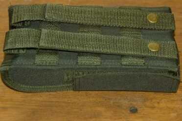 It has nylon straps to attach to your gear or easily stows in a backpack. 