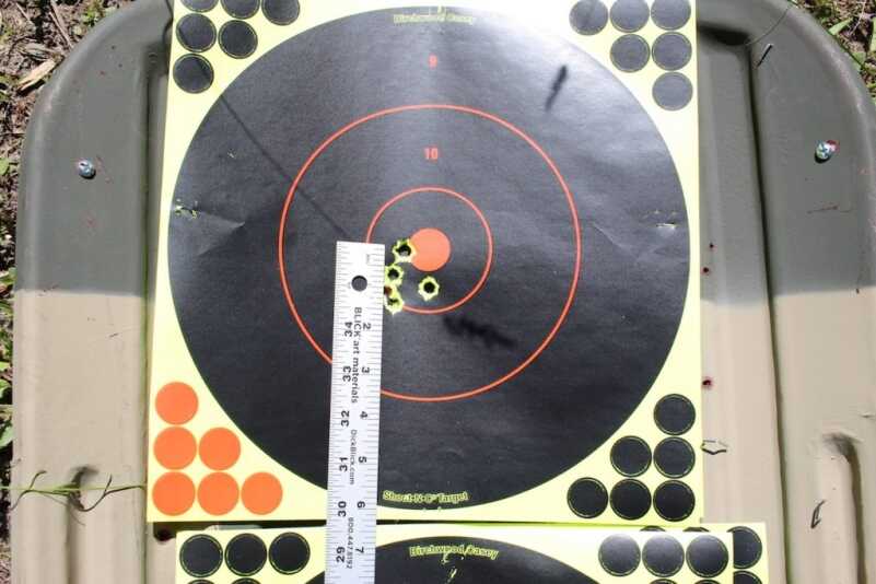 A*B Arms MOD*X Chassis - Rem. 700 Mods (#2) At 200 meters the groups opened up to just under 1 ¾ on an inch.