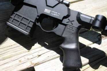 A*B Arms MOD*X Chassis - Rem. 700 Mods (#2) The receiver of the MOD*X makes it known that this product is American made and robust.