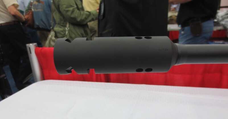 This has to be one heck of a muzzle break! 